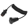 7 Pin Trailer Plug With 98.4in Spring Extension Cable 12V