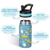 Fanhaw 420 ml Kids Insulated Water Bottle with Straw -