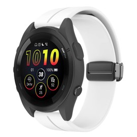 Silicone Magnetic Band Compatible for Garmin Forerunner 265/265s/ 255s/255/Venu 2 18mm 22mm Quick Release Sport Replacement Wristband Strap