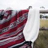 Aztec Patterned Throw Blanket with Soft Sherpa Lining, Traditional Southwestern
