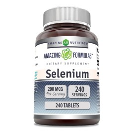 Selenio Selenium 200 Mcg 240 Tabletas Anticancerigeno Sabor Sin Sabor
