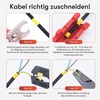 Textile Cable for Lamps, Textile-Coated Round Cable, Three-Core, 3 x