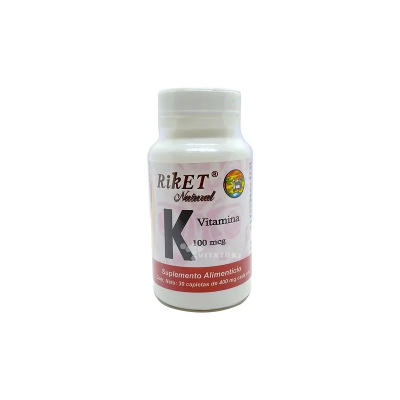 Vitamina K Riket Natural 30 Capletas Sabor Sin Sabor