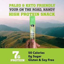 Big Fork Thai Green Curry Pork Snack Sticks – Small-Batch, Hickory-Smoked Meat Sticks | 100% Berkshire Pork with Real Thai Spices | Keto, Paleo, Gluten-Free, High-Protein Snack | 6 Count (1 oz Each)
