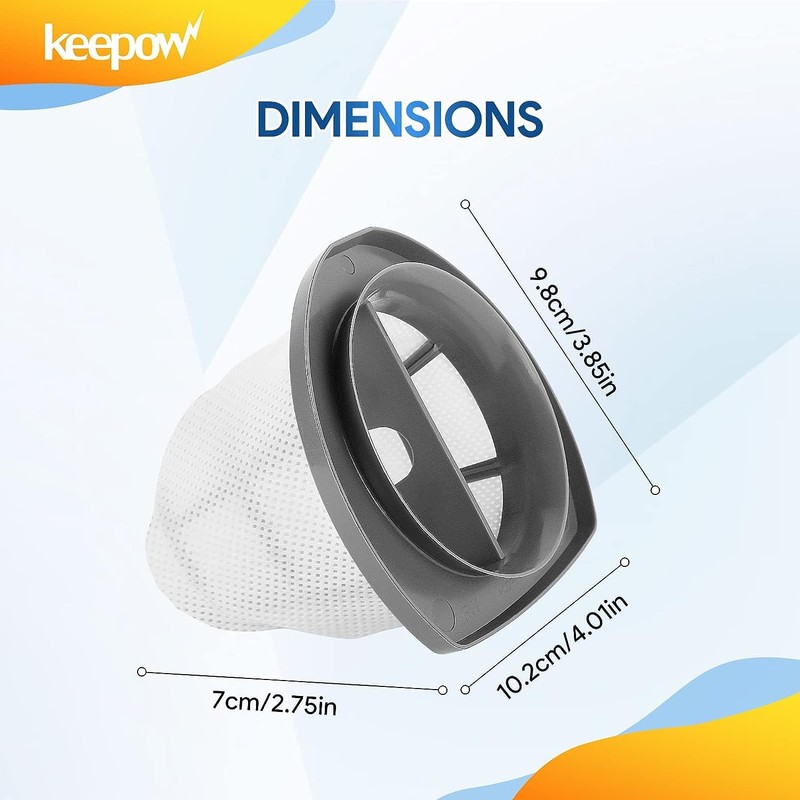 KEEPOW 2033 Vacuum Filter Replacement for Bissell Featherweight Stick Lightweight