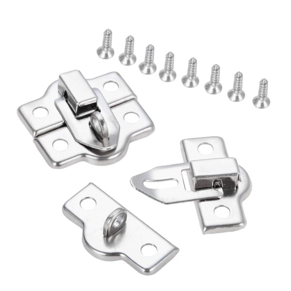 dophee 2Pcs Mini Box Latch Clasps, Jewelry Box Chest Gift