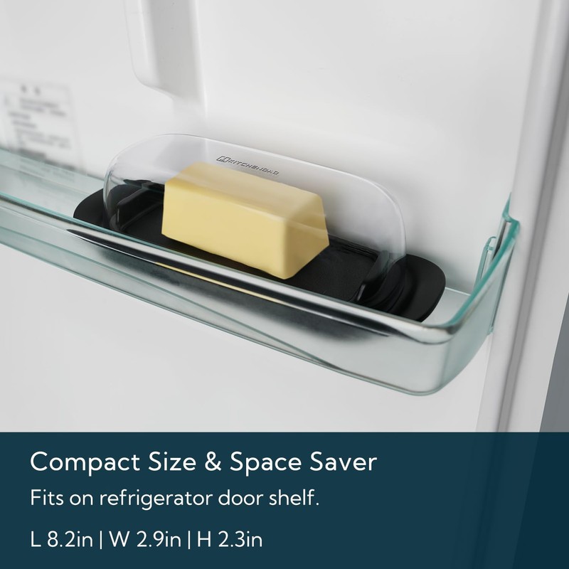 KITCHENDAO Airtight Butter Dish with Lid for Countertop and Refrigerator