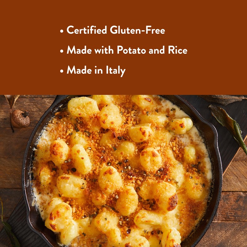 DeLallo Gluten Free Gnocchi Pasta, 16 Ounce Box, 8 Pack,