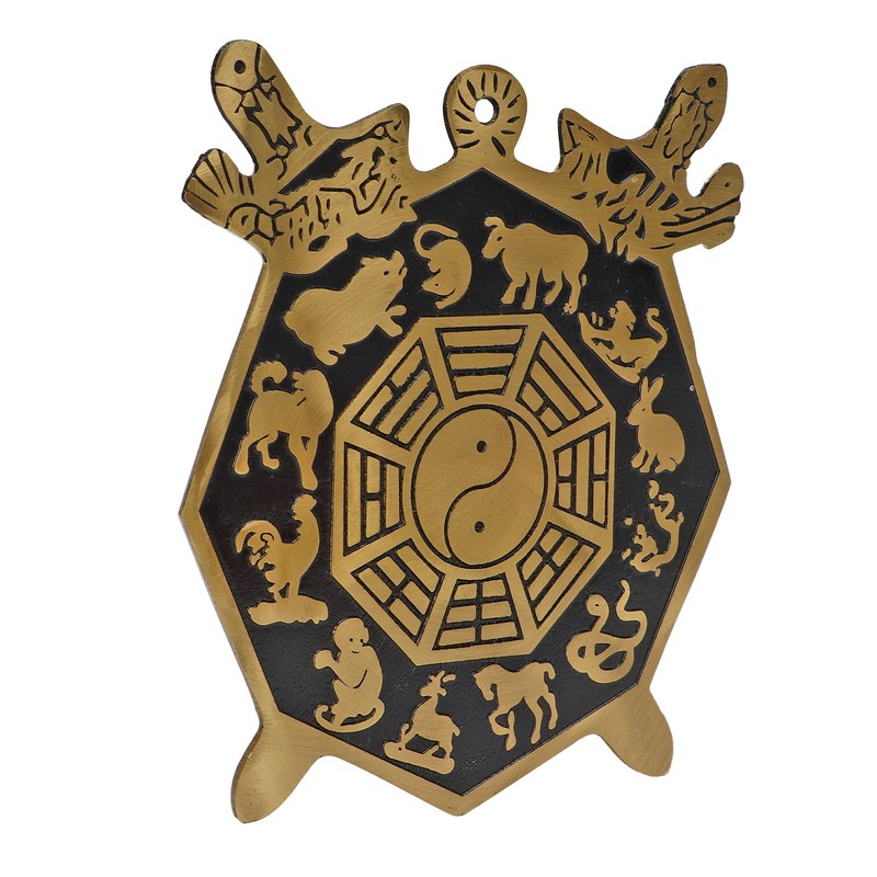 Bagua Mirror Strong Brass 12 Animal Signs Bring Auspiciousness Hermony