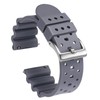 Carty Silicone Watch Bands for Men 22mm Soft Waterproof Rubber