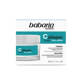 Babaria - Crema Hidratante Facial con Colágeno Vegano | Antiarrugas y Reafirmante | Iluminador Facial|Hidrata y Reduce la Flacidez |Hidratación Intensa y Textura Ligera | Fórmula Vegana | 30 ml