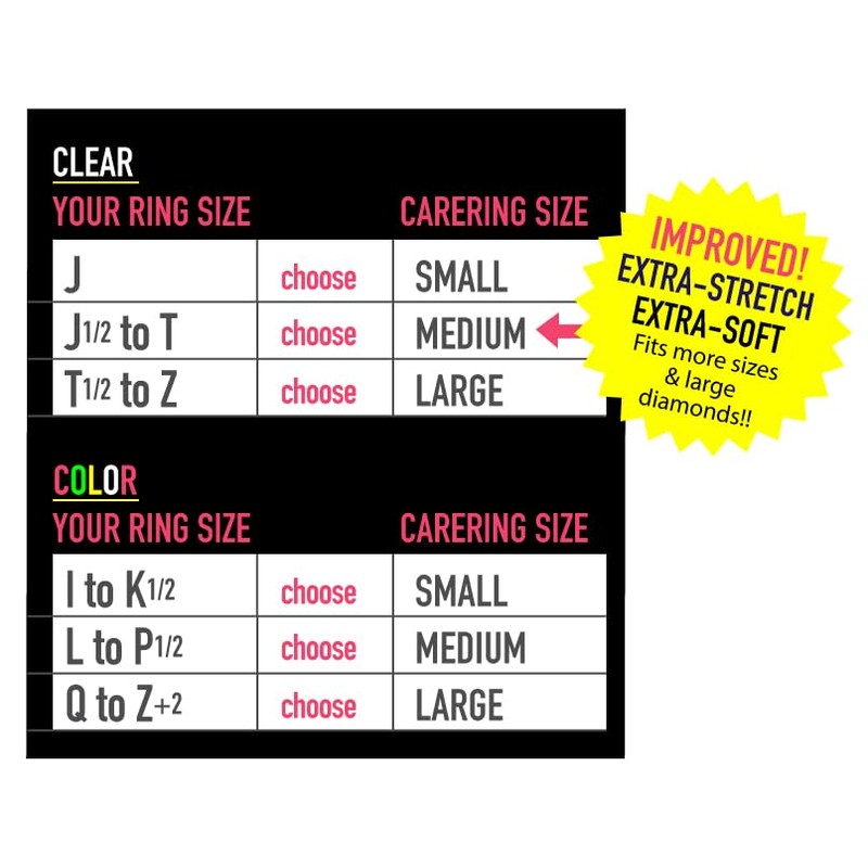 clear medium to fit size j-m wedding ring guard safe