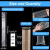 100-Pack Plastic Poster Sleeves, 6x50 Inch Long Plastic Bags &
