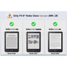 Tenano 6" Kobo Clara Colour | BW | 2E Case, Slim Protective Cover with Auto Sleep/Wake - Agave Green