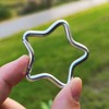 Carabiner star-shaped mini carabiner keychain 4 types green 50ea