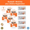 Buddy ID Pet Microchip Plus Lifetime Registration 5 Pack