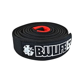 Combat Corner BJJ Life Pearl Weave BJJ Belt Black A2