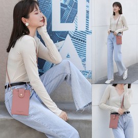 Valentoria Womens Crossbody Cellphone Bag Small Shoulder Purse Card Wallet Satchel Pouch (Grey)