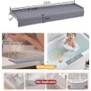 Sink Edge Protector with Suction Cup 4"x24", Silicone Sink Splash