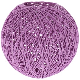 Cabilock Lamp Shade Replacement Pendant Lamp Light Cover Rattan Woven Lampshade Ball Shape Ceiling Light Cover Table Lamp Accessories (Purple)