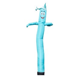 FFN Solid Teal 6' Foot Tall Inflatable Tube Man Replacement Body only- Air Powered Dancer - (Without Air Blower)