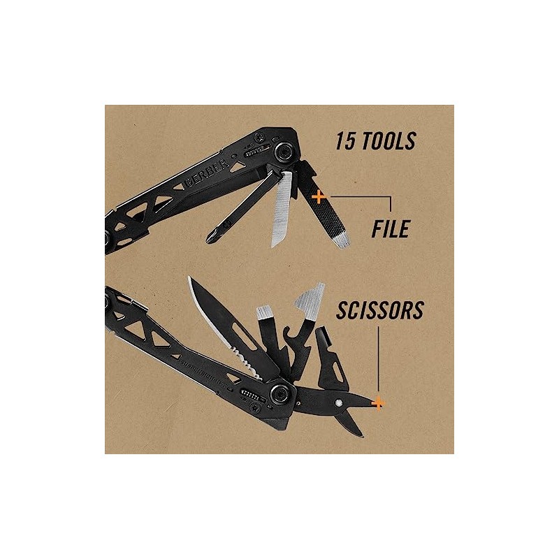 Gerber Gear Suspension-NXT EDC Multitool 15-in-1 Pocket Knife, Needle Nose