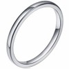 Jude Jewelers 3 Pack, 2MM Thin Stainless Steel Stackable Wedding