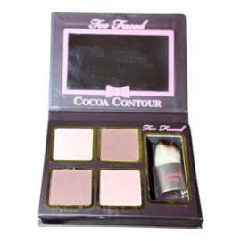 Too Faced NIB Too Faced Cocoa Contour Highlight Palette Kabuki Brush free ship