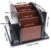 Coideal Wooden Large Spinning Remote Controls Holder Caddy for Table,