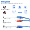 Unbranded 4Pcs RCA Y Splitter Audio Jack Cable Adapter 1