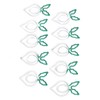 100 Pcs Shaped Paper Clips 2 Color Metal Material Light