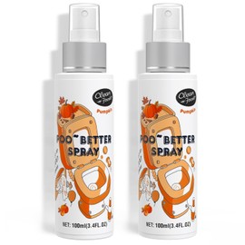 Clean-n-Fresh Toilet Spray 6.8 Fl.Oz, Pumpkin, Bathroom Air Fresheners Spray, Eliminates Bathroom Toilet Odor, for Home or Work, Pumpkin, Cinnamon & Vanilla Scent