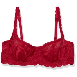 Cosabella Women's Say Never Balconette Bra, Sindoor Red, 34G