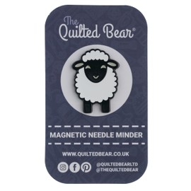 The Quilted Bear Needle Minders - Magnetic Enamel Needle Holder for Sewing Needles, Sewing Needles, Embroidery Needles, Cross Stitch Needles - Sheep