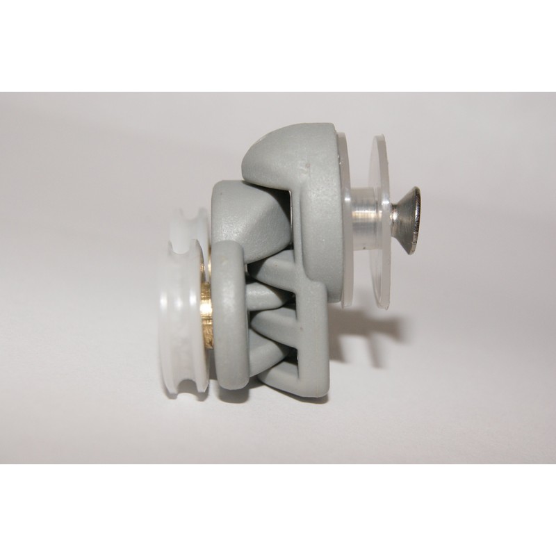 2 x Twin Spare Shower Door Rollers/Runners/Wheels 19mm grooved Wheel