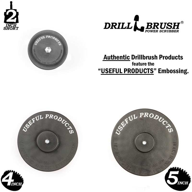 Ultra Stiff Drill Powered Cleaning Brush Set - Heavy Duty