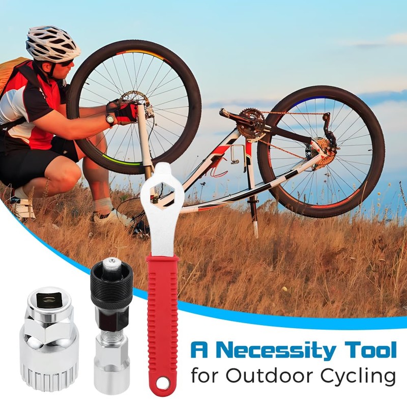 Mtsooning 3PCS Bicycle Crank Extractor Puller, Bike Crank Puller Tool