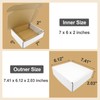 7x6x2 Shipping Boxes, Small Box for Packaging Cardboard Boxes Flat
