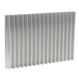 WITTKOWARE Electronic Ribbed Heatsink, 150 x 100 x 15 mm, Blank Aluminium, Unprocessed