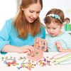 AUHOU Charm Bracelet Making Kit for Girls, 77 Pieces DIY