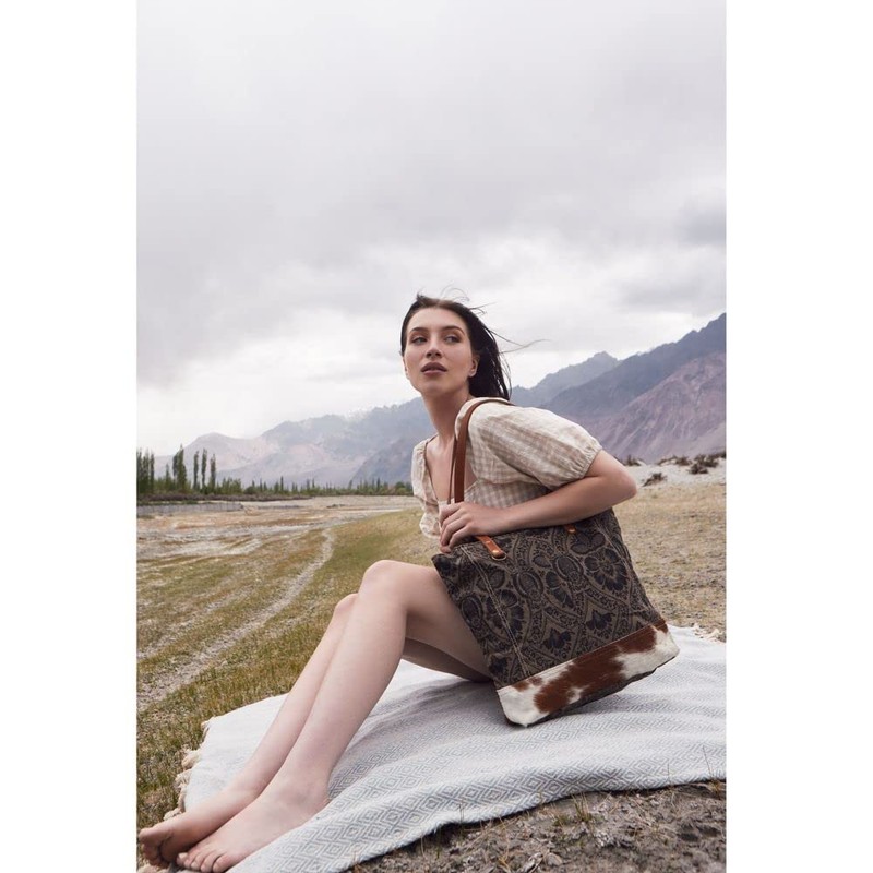 Myra Bag Western Leather Tote Bag for Women - Namaste,