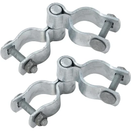 VIVIDA 1-3/8" Chain Link Fence Gate Hinge Kit, Pipe Gate Hinge, 2 Set | Chain Link Fence Hardware, Galvanized Steel, For 1-3/8" OD Pipe, Bolts & Nuts Included