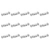 PATIKIL 5.3x10mm Wire Rope Clip 15pcs Metal Cable Clamp 3mm