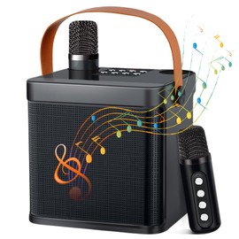 LAMA Karaoke Machine with Wireless 2 Microphones Karaoke System, Bluetooth Speaker Box, Portable Microphone Speaker System, Karaoke Speaker, Karaoke Set Karaoke Box with Hand Strap