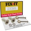 FIX-IT Dual Fixing Toilet Seat Pack – Includes Both top