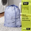 Smart Design Mesh Laundry Bag w/ Handle & Push Lock