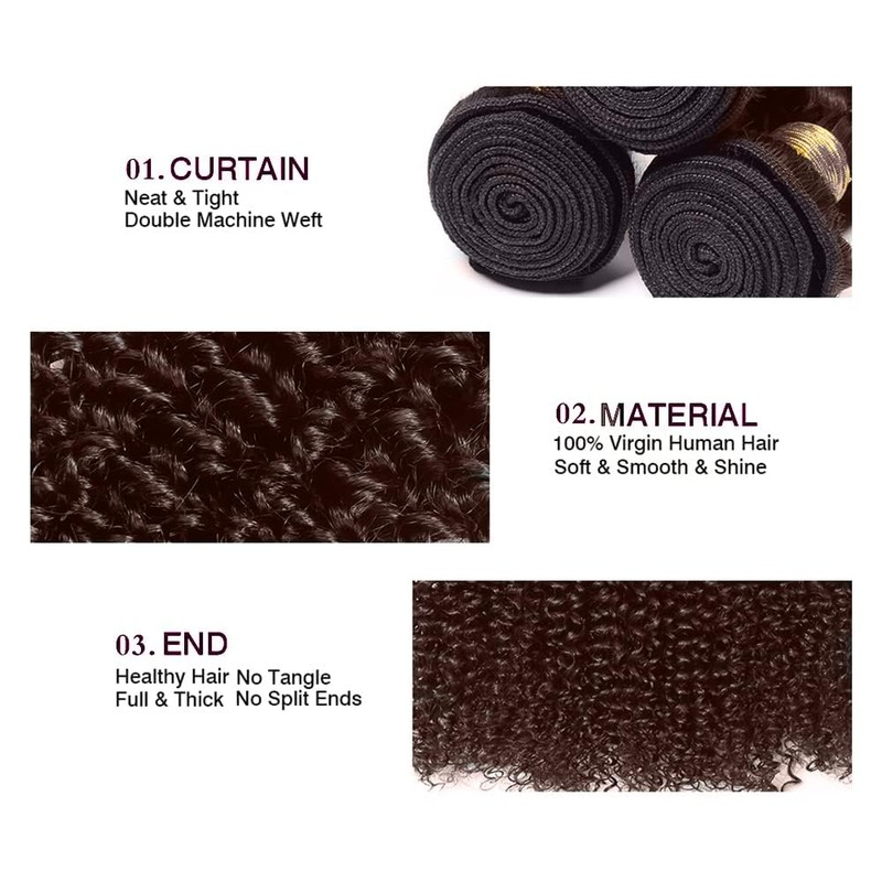 #4 Chocolate Brown Bundles Human Hair Color 4 Dark Brown