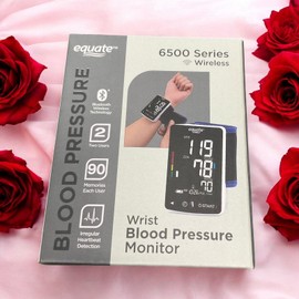 Equate BP-6500 Bluetooth Wireless LCD Display Wrist Blood Pressure Monitor