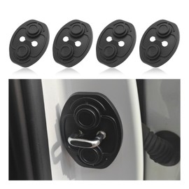 4PCS Car Door Strike Protector with Full Adhesive Backing,Upgraded Car Door Lock Cover for Cars Doors Latch Protection/Decorations,TPE Cars Accessories Doors Latches Guard