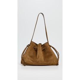 Madewell Women's Suede Drawstring Shoulder Bag, Dried Acorn, Brown, One Size